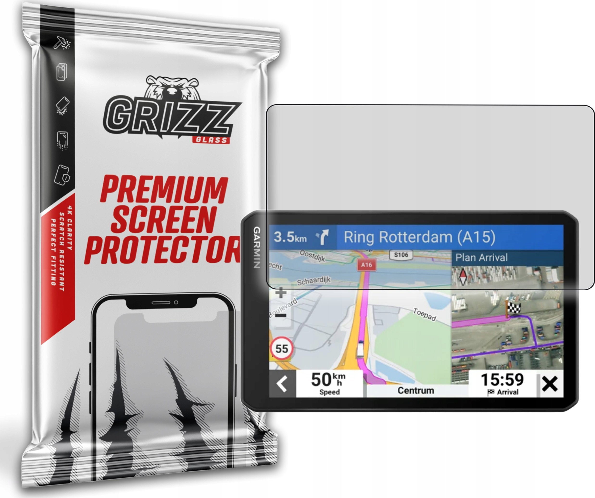 GrizzGlass Folia matowa GrizzGlass PaperScreen do Garmin dezl LGV710