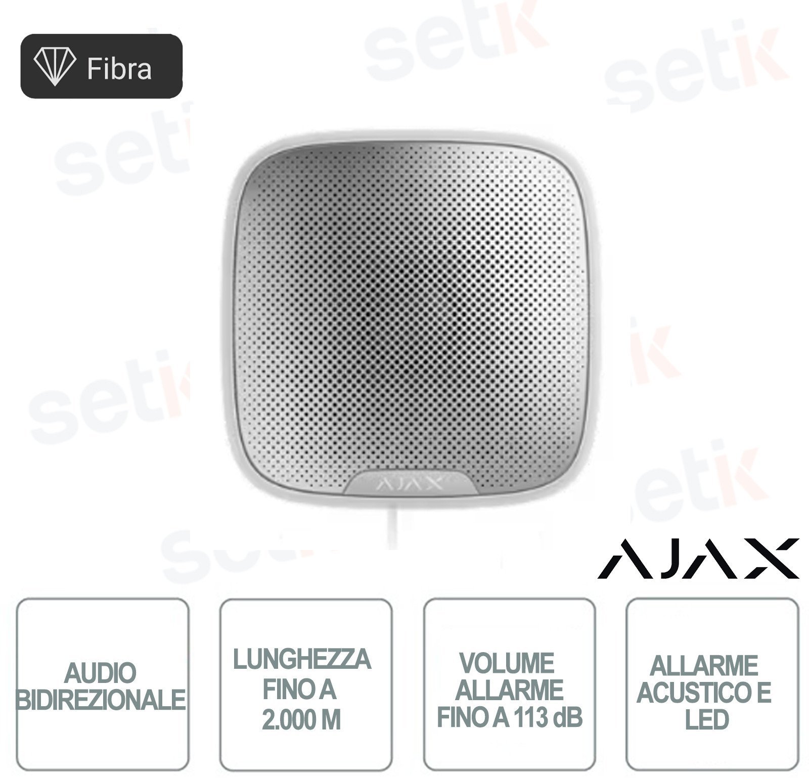 SIREN OUTDOOR STREETSIREN/WHITE 30862 AJAX FIBRA 30862 (4823114006609)