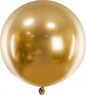 PartyDeco Balon okrągły Glossy 60cm, złoty one size