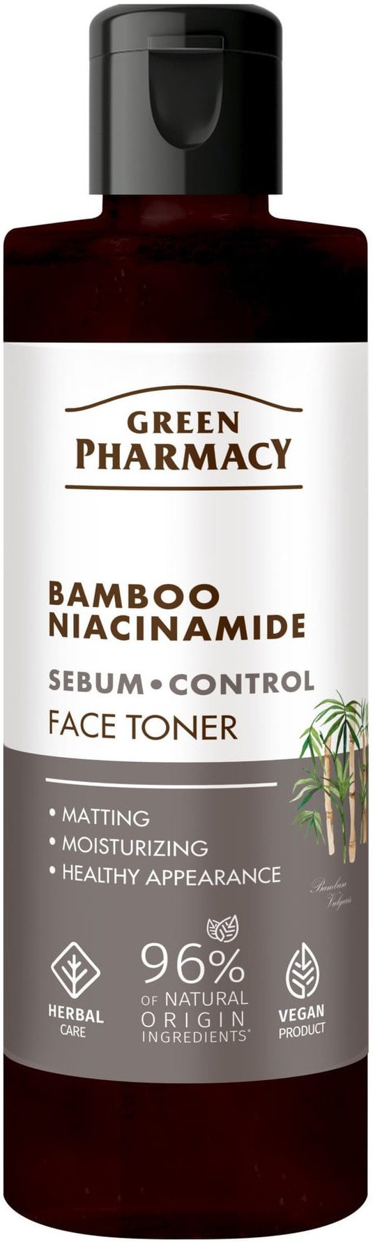 GREEN PHARMACY Bambus + Niacynamid Tonik do twarzy 200 ml