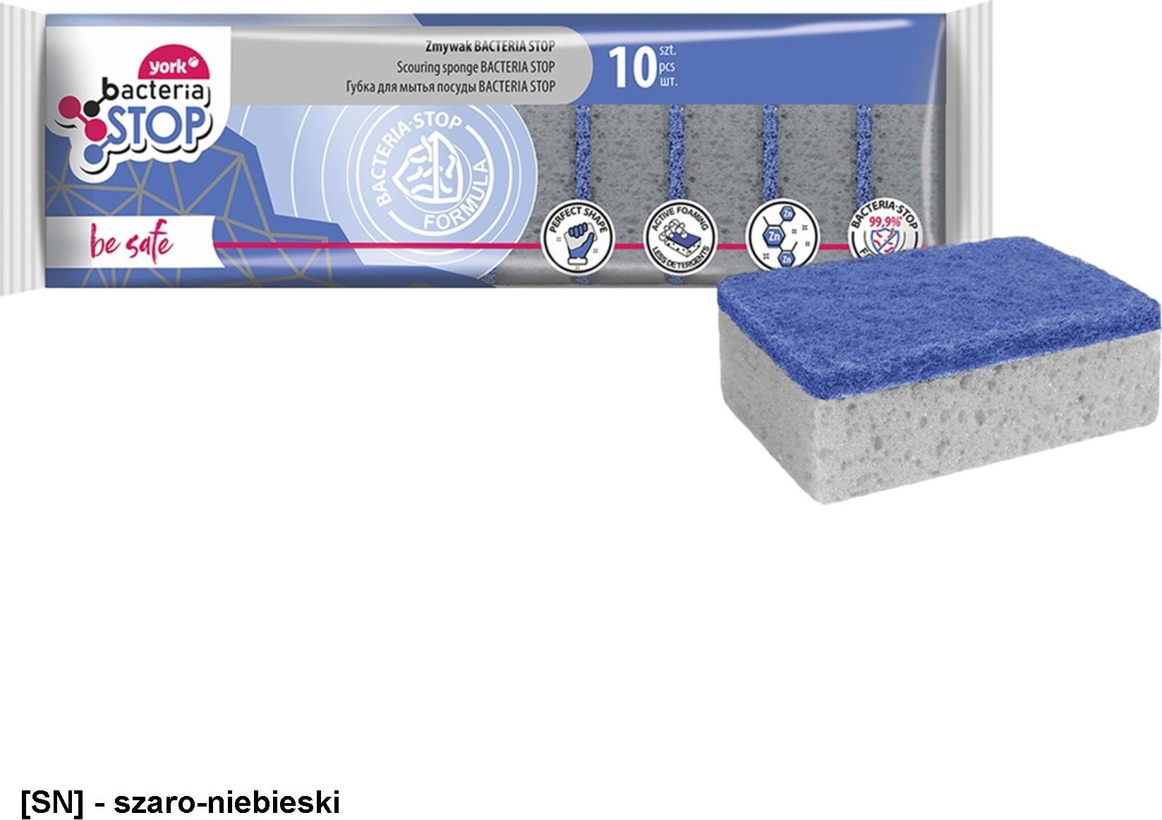 YZMYANBA - Zmywak antybakteryjny BACTERIA STOP.