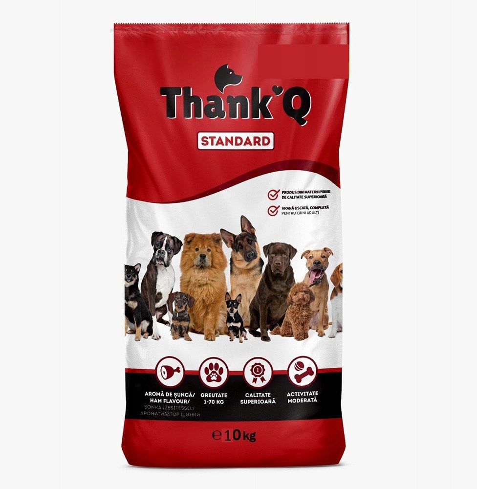 THANK'Q STANDARD smak szynka karma dla psa 10kg