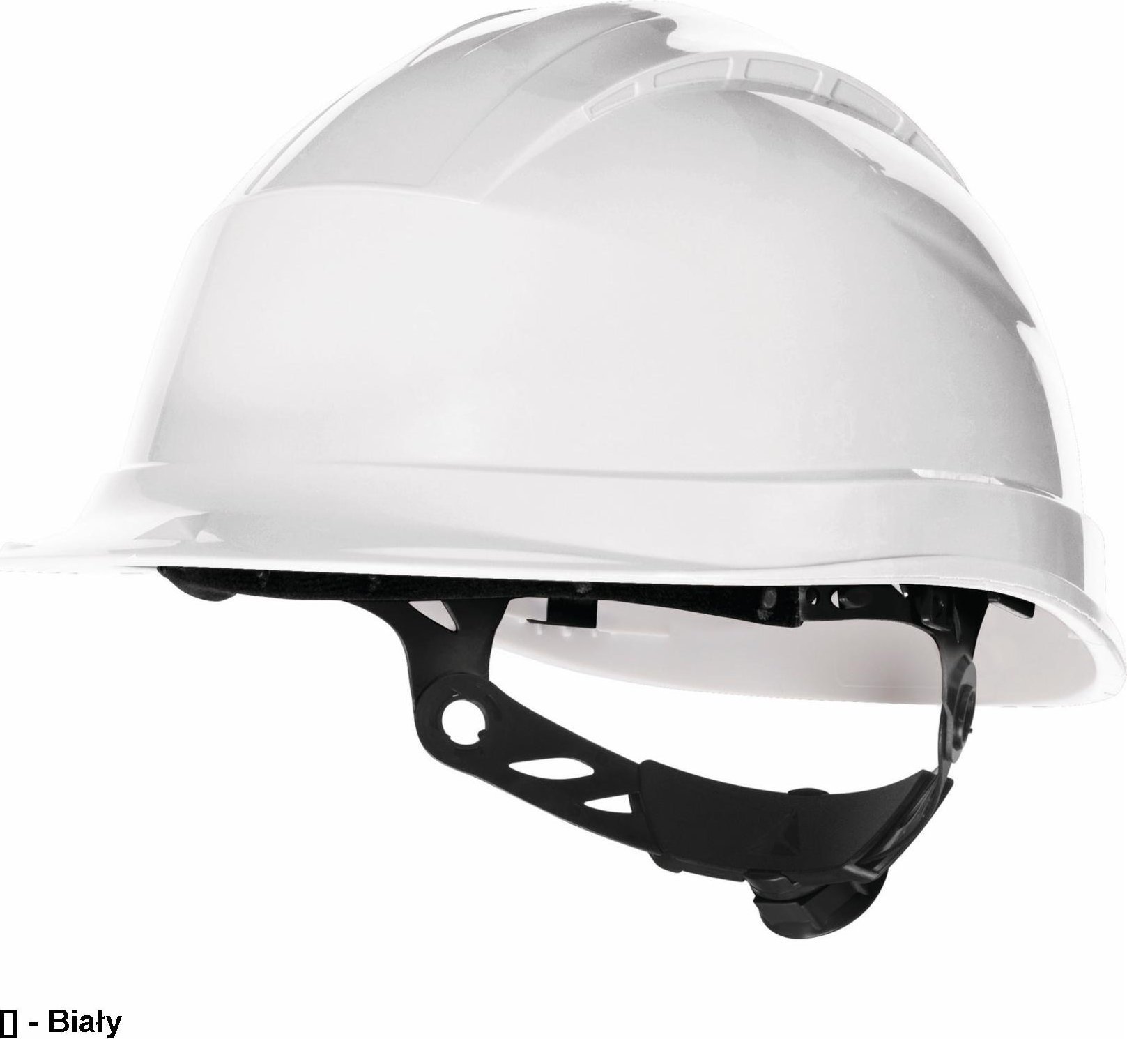 Delta Plus Hełm budowlany z polipropylenu z regulacją obwódu głowy od 53 do 63 cm kolor czerwony rozmiar REGULOWANY TETE QUARUP3RO