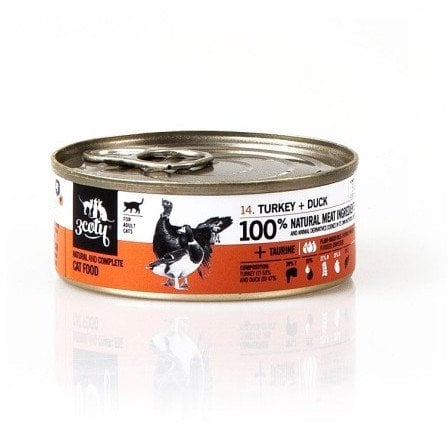 3Coty TURKEY + DUCK for Adult cats 80g