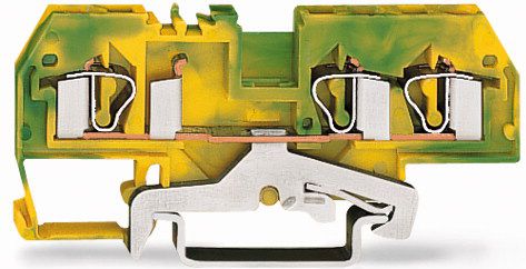 Wago Złączka 3-przewodowa 4mm2 żółto-zielona (281-687)