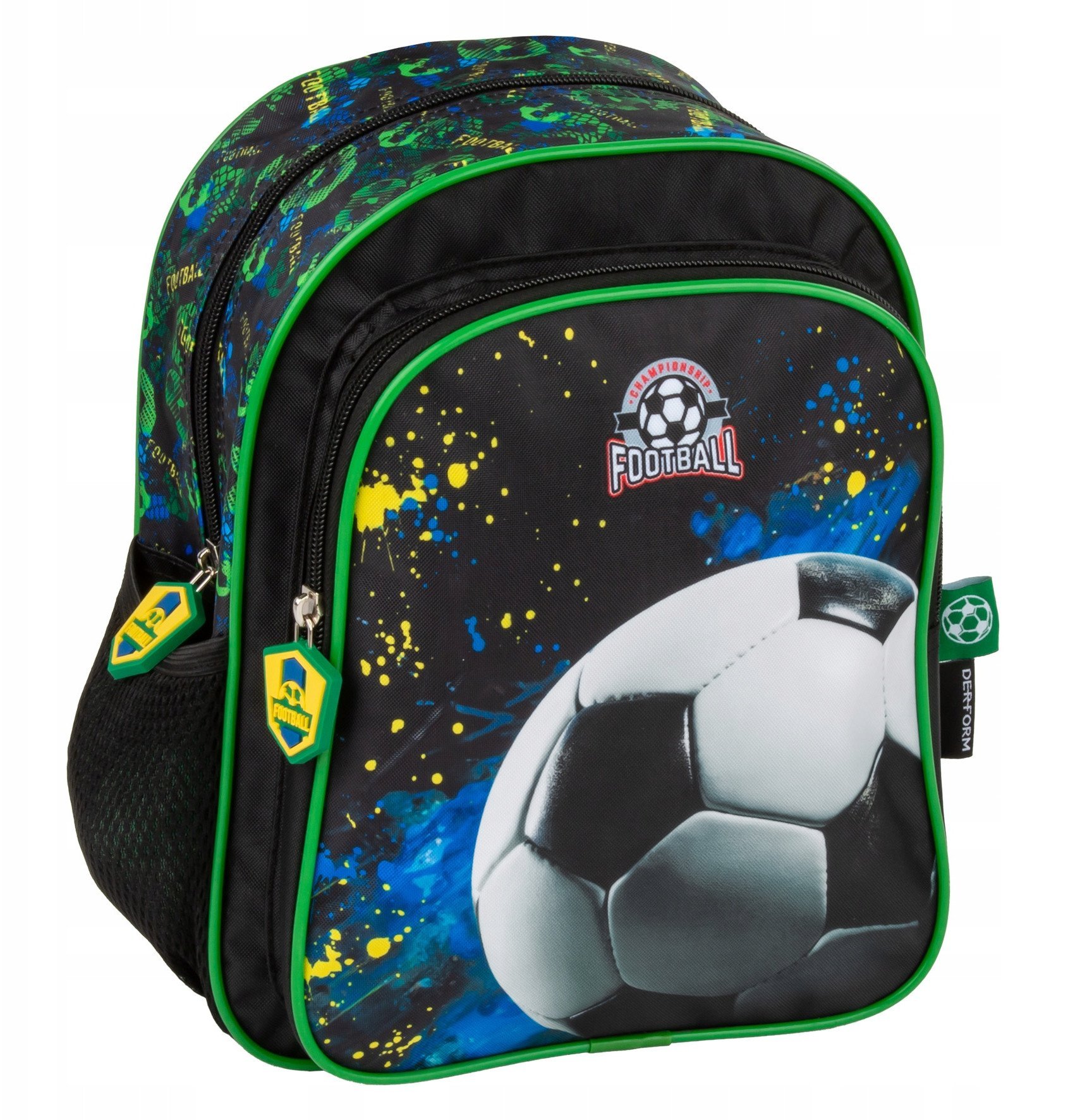 PLECAK 23X29X10 1ZAM 2KIESZ PILKA 20 DERF FOL