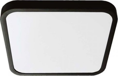 Lampa sufitowa V-TAC Plafon V-TAC 24W LED Kwadrat 30x30cm Natynkowy IP44 Czarny VT-8624B 6500K 2500lm