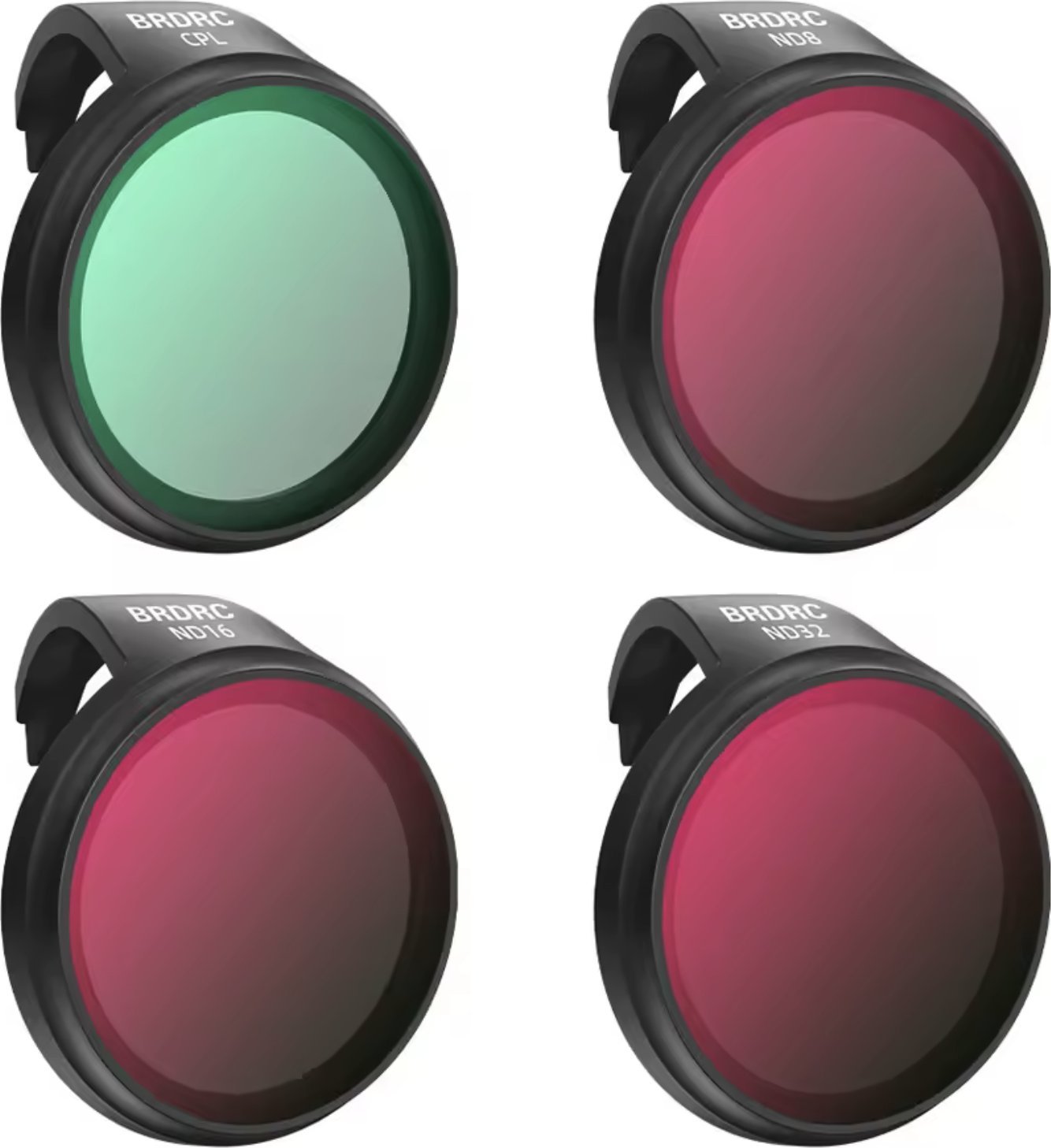 ZESTAW 4 FILTRÓW POLARYZACYJNY CPL + SZARY NATURALNY DENSITY ND8 ND16 ND32