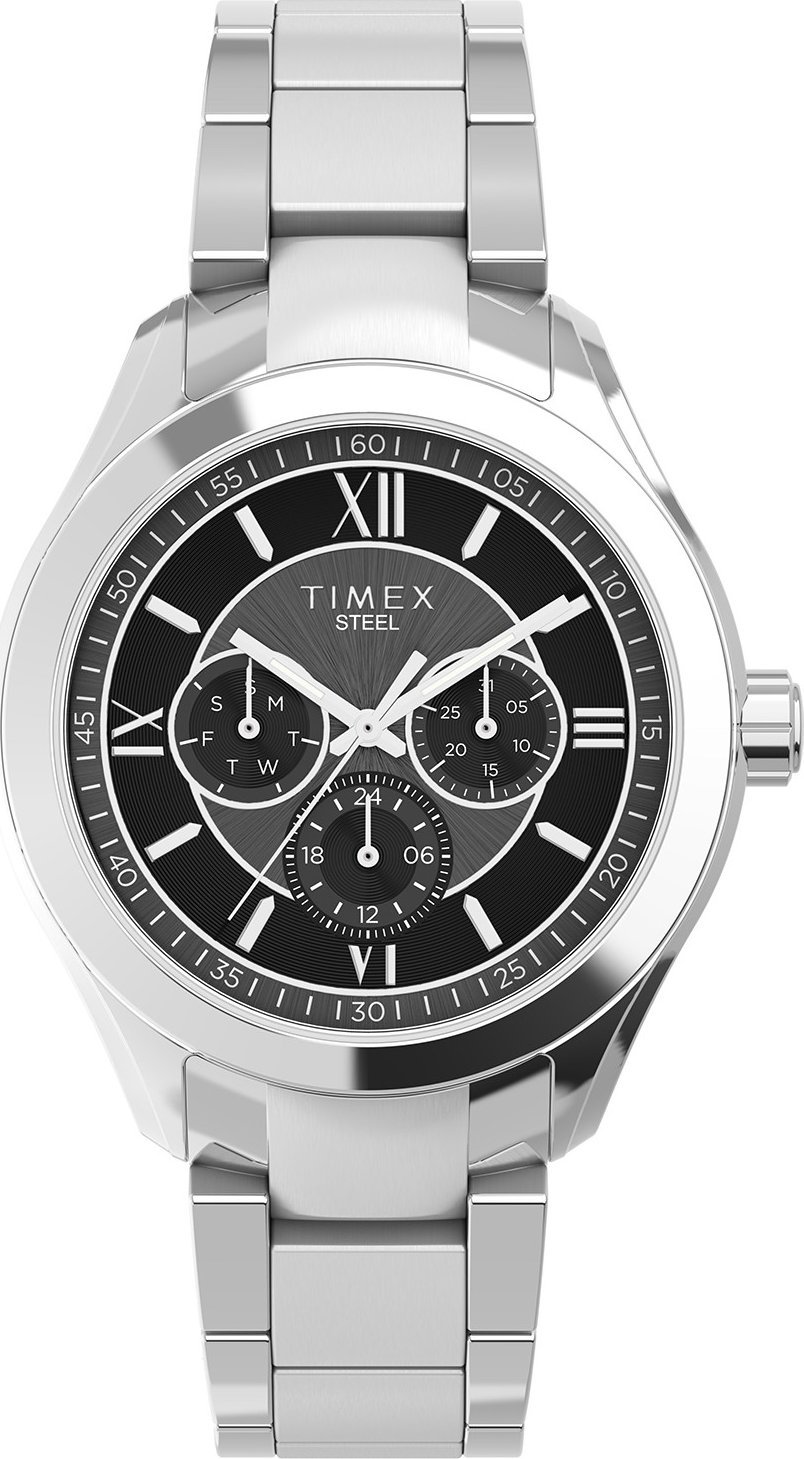 Zegarek Timex Zegarek męski Timex TW2V95400 srebrny