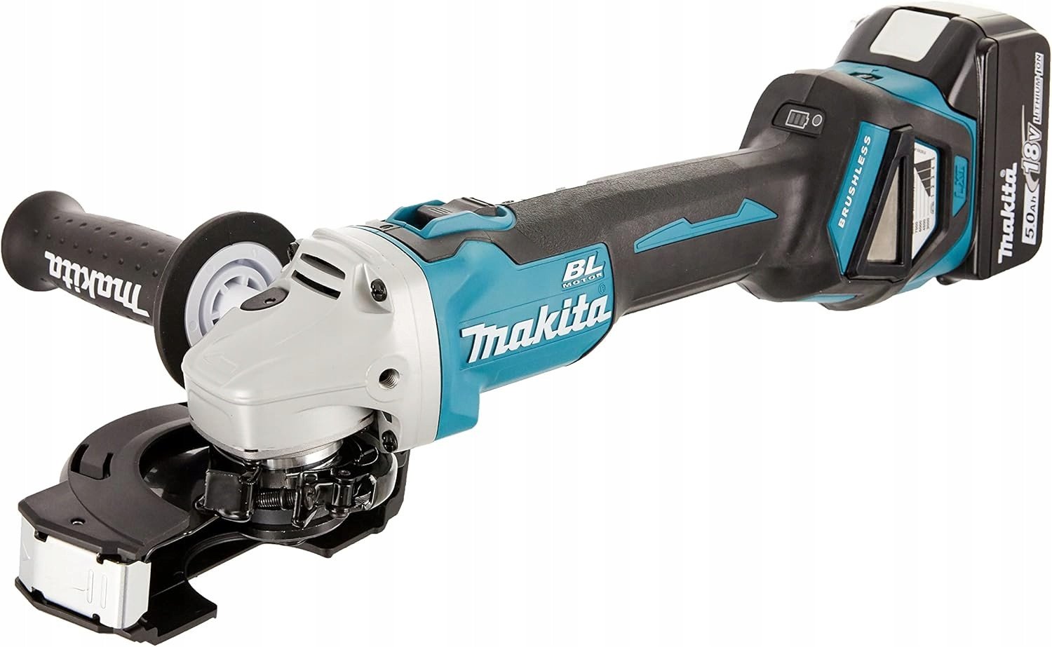 Makita DGA511RTJ akumulatorowa szlifierka kątowa 18V 2akumulatory+ładowarka