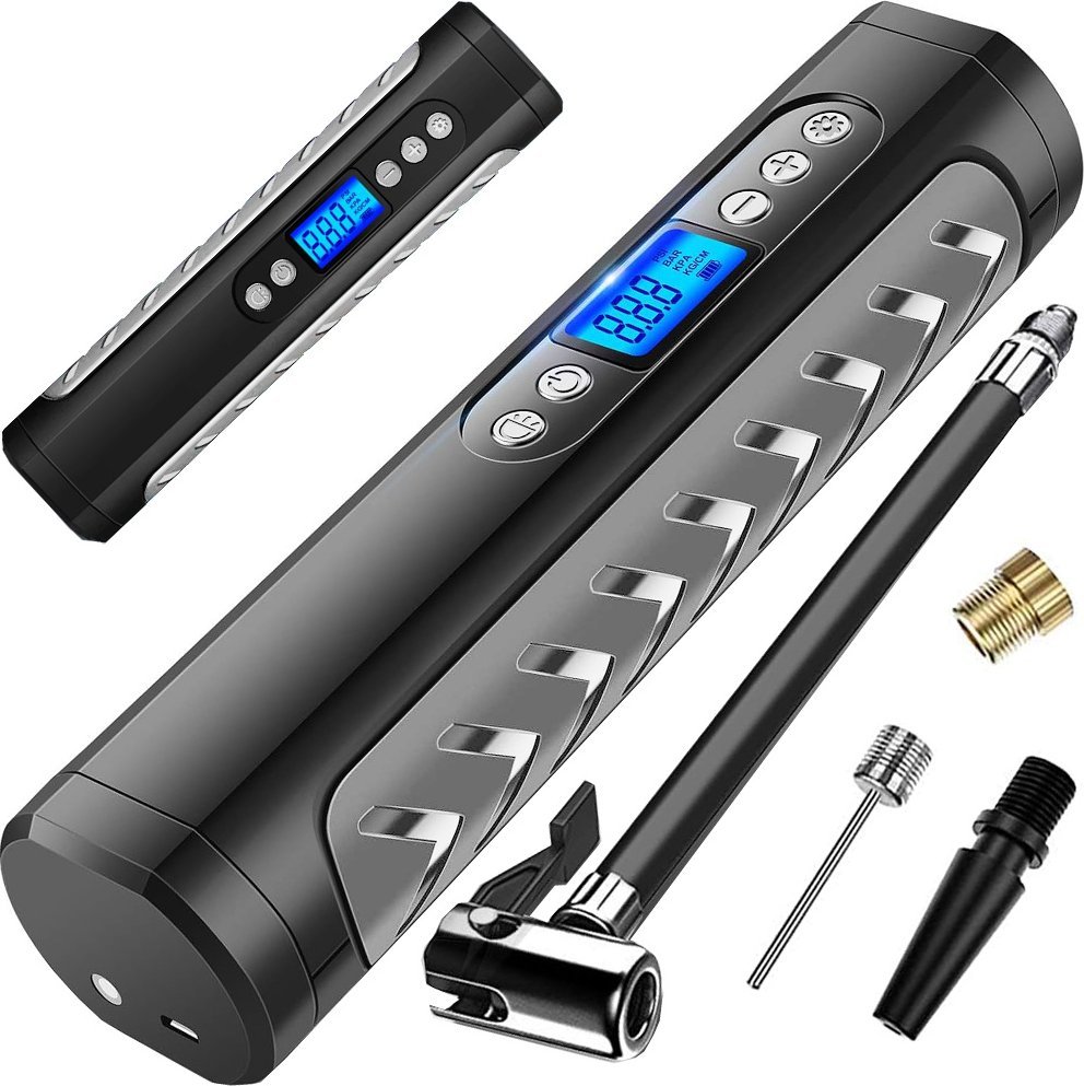 Verk Pompka akumulatorowa do roweru samochodu kompresor elektryczny 10 bar lcd Pompka akumulatorowa do roweru samochodu kompresor elektryczny 10 bar l