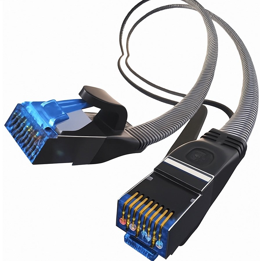 ASOMETECH kabel sieciowy internetowy RJ45 CAT8 2m