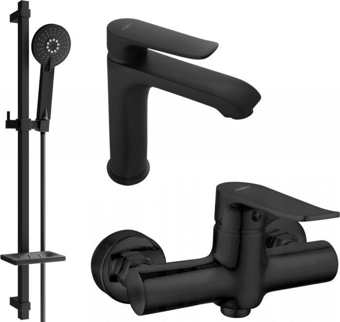 Mexen Mexen Pecos DQ40 zestaw prysznicowy, czarny - 72704DQ40-70