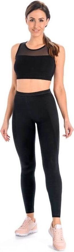 Teyli Legginsy sportowe bawełniane Push Up czarne Czarny 3XL