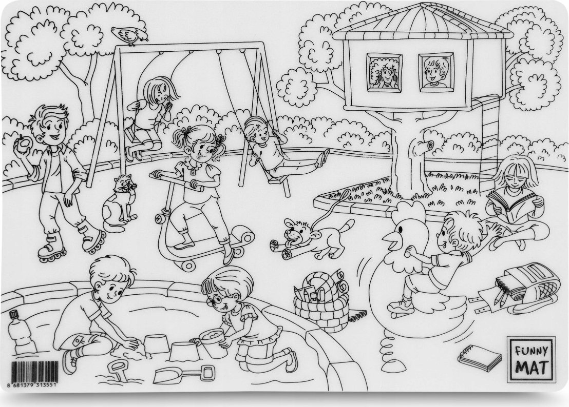 vidaXL Mata transparentna Plac Zabaw Funny Mat STRIGO