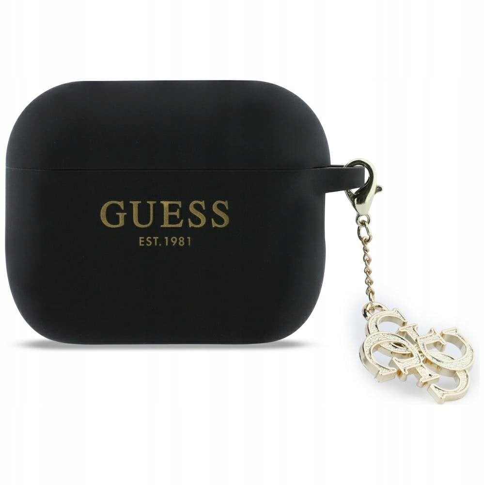 Guess Etui Silikon 4G Charm do Apple AirPods Pro 3 czarny
