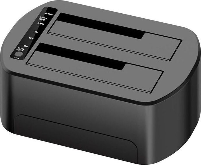 Stacja dokująca CoreParts CoreParts MS-CLONER-SATA2.5-3.5 stacja dokująca do dysków twardych Czarny
