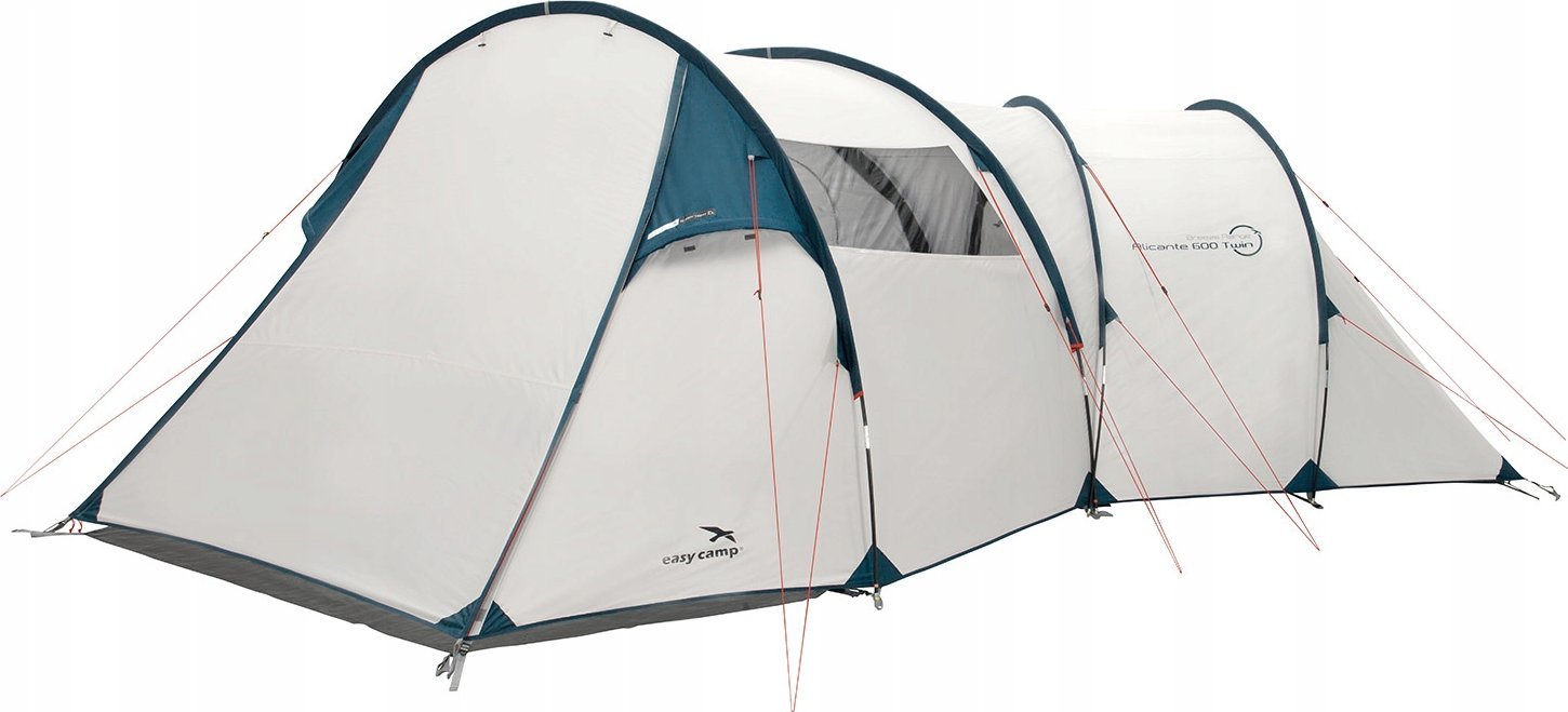 Namiot turystyczny Easy Camp Easy Camp tunnel tent Alicante 600 Twin Light Grey (light grey/blue, model 2024)
