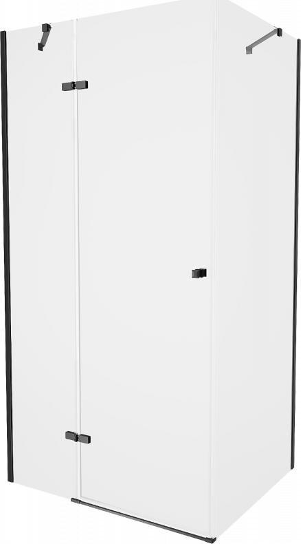 Mexen Mexen Roma kabina prysznicowa uchylna 70 x 90 cm, transparent, czarny - 854-070-090-70-00