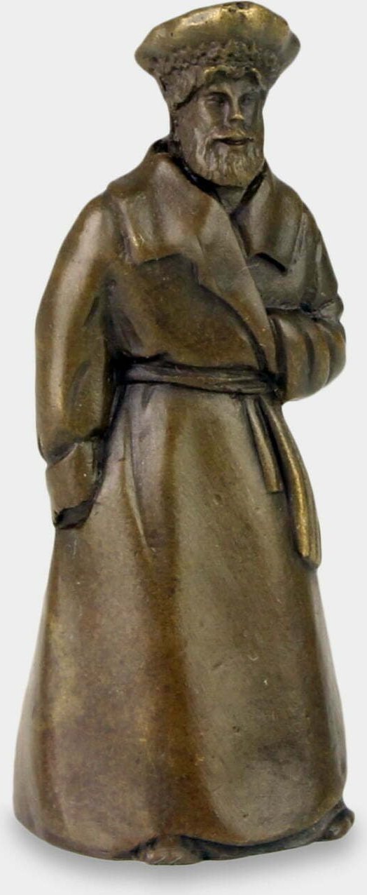 rzezbyzbrazu Dzwonek Stołowy z Brązu Mężczyzna