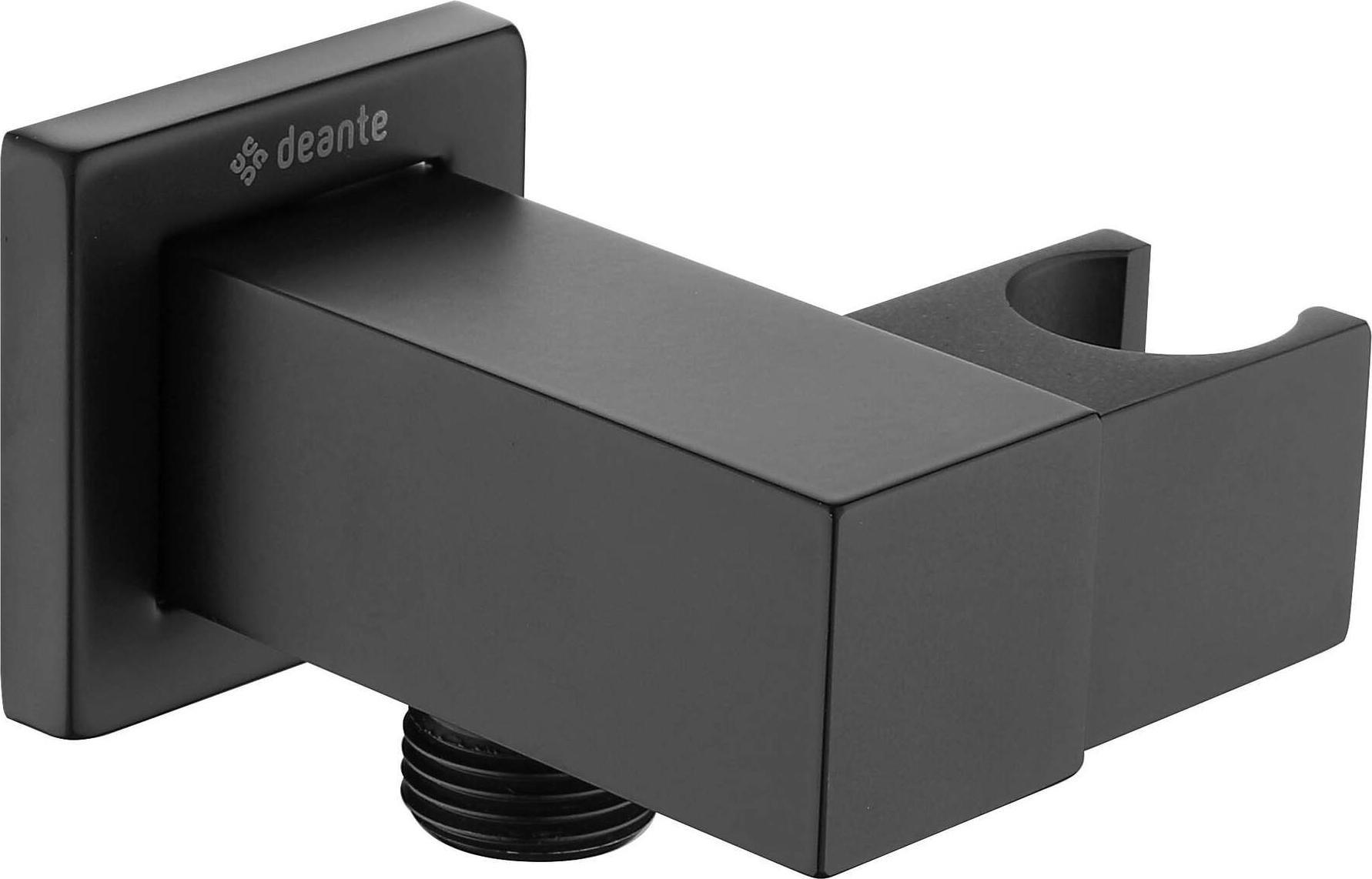 Deante Cascada Przyłącze kątowe kwadratowe z uchwytem na słuchawkę