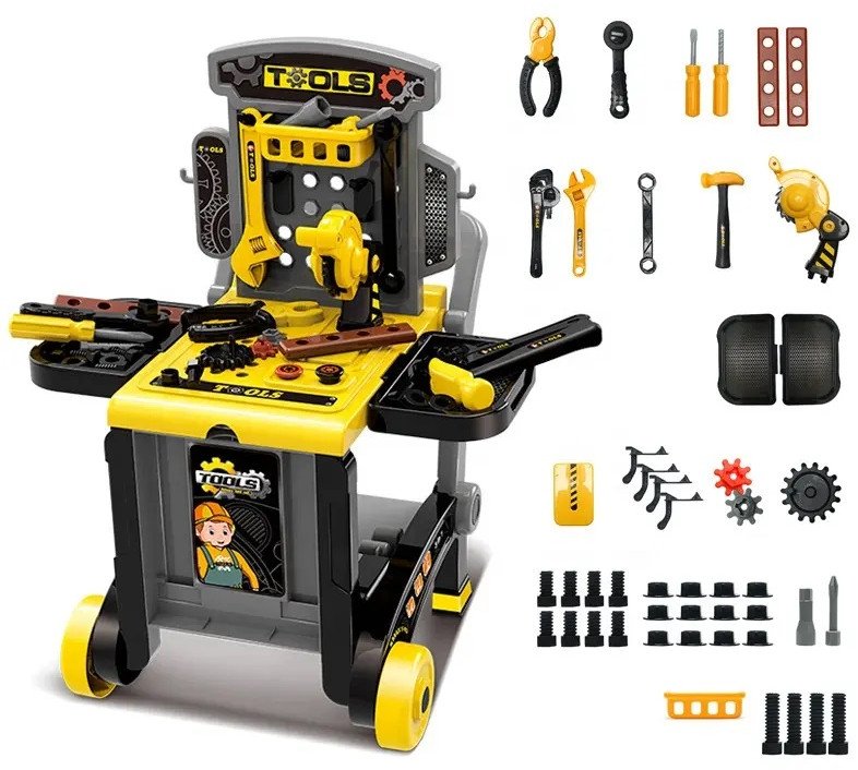 WARSZTAT MAJSTERKOWICZA MAŁY MAJSTERKOWICZ WÓZEK NARZĘDZIA MECHANIK SKRZYNKA