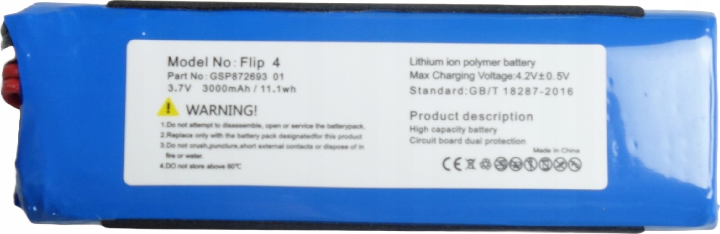 Bateria Akumulator do Głośnika JBL FLIP 4 GSP87269301 3000mAh 3,7V