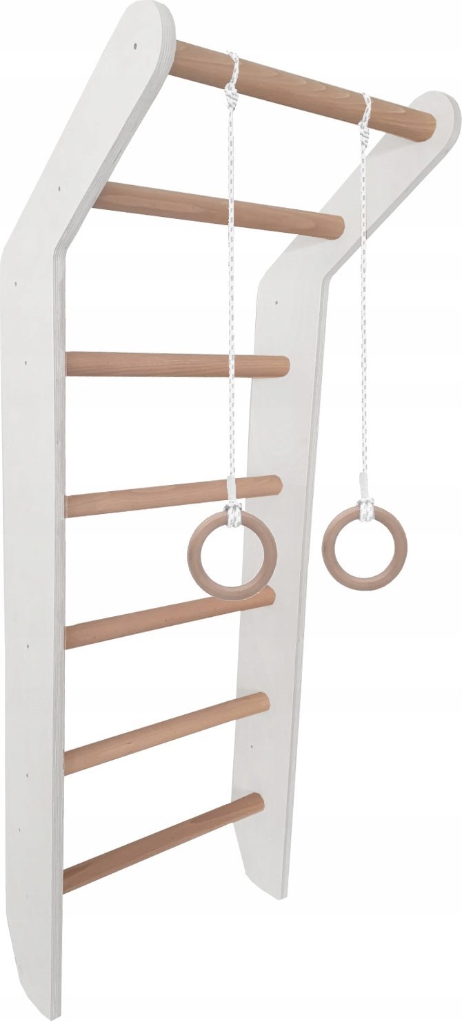 drabinka gimnastyczna drewniana Toddler biała