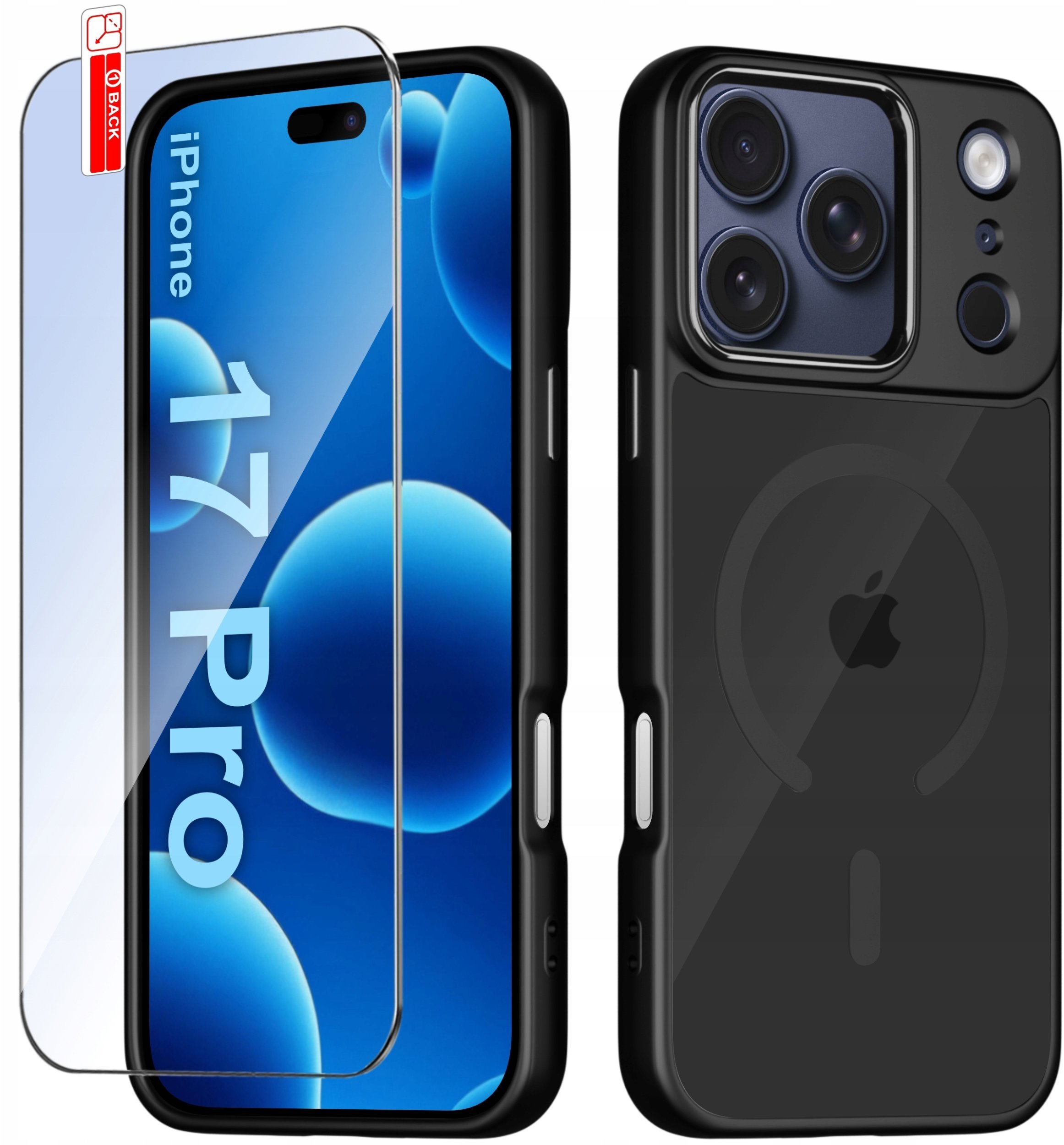 Etui do iPhone 17 Pro CASE do MagSafe MATOWE Magnetyczne PREMIUM + Szkło 9H