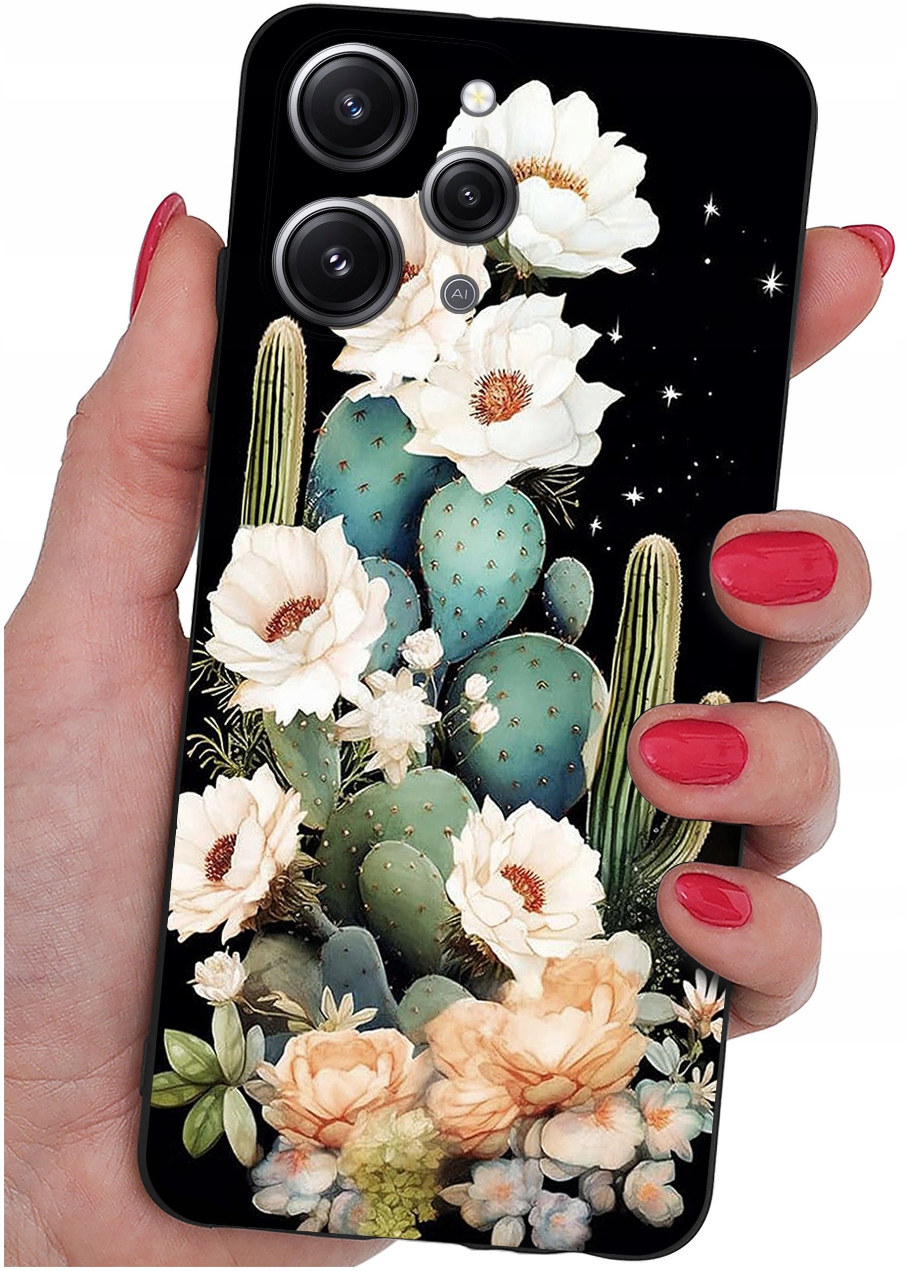 Etui do Xiaomi Redmi 12 4G WZORY |SILIKONOWE MATT CASE + SZKŁO 9H