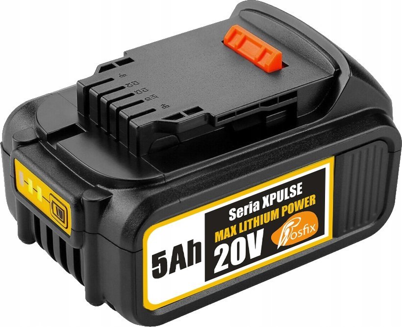 Rosfix Akumulator Max Lithium Power, Seria Max Lithium Power; 5Ah (10 sekcji) 20V - Zamiennik do Dewalt