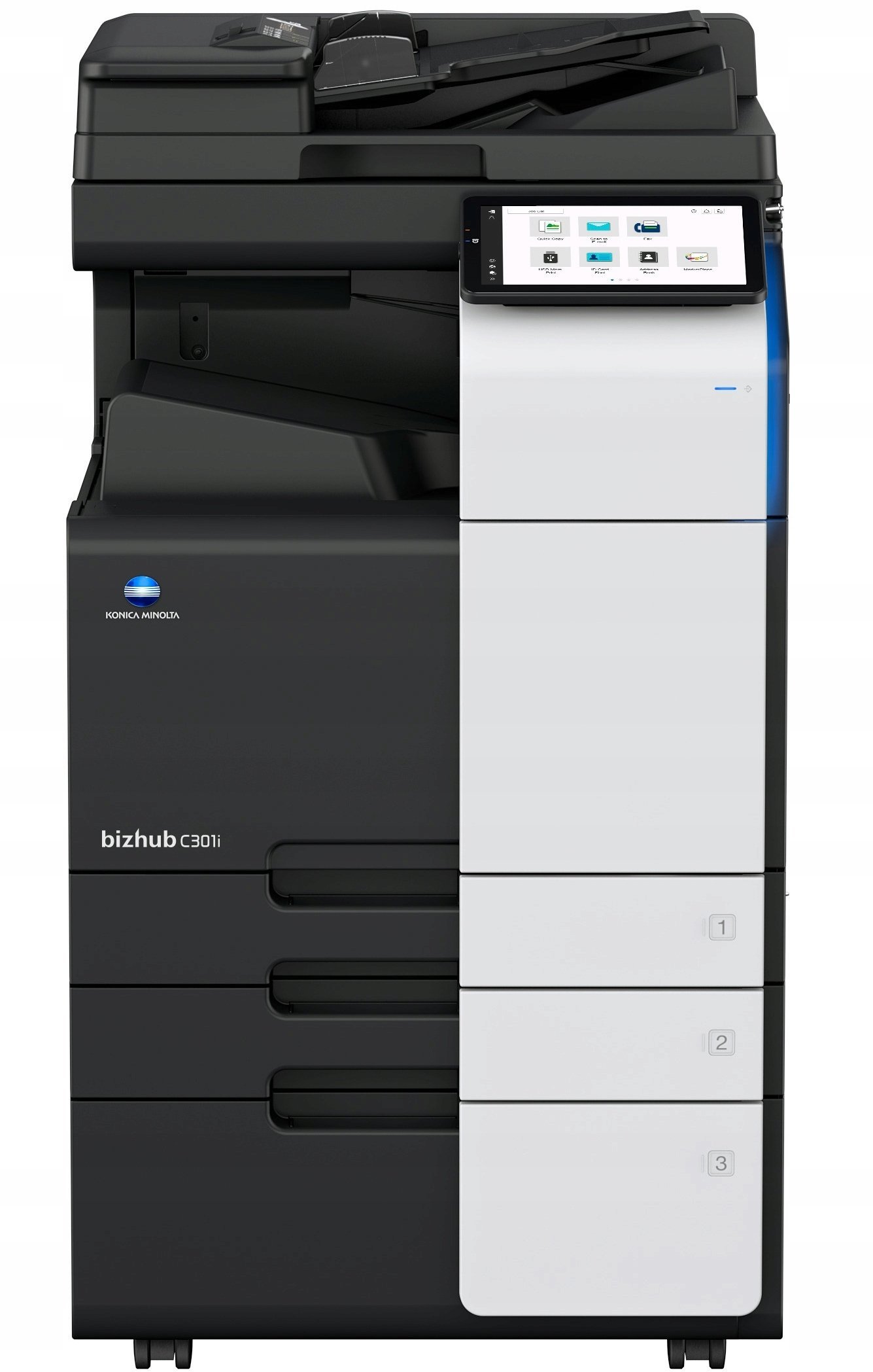 Konica-Minolta BizHub C301i ADXK021 (RADF, podstawa, 2 tace, tonery)