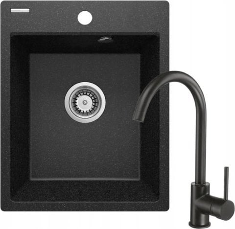 Zlewozmywak Deante Deante Zlewozmywak granitowy z baterią 1-komorowy