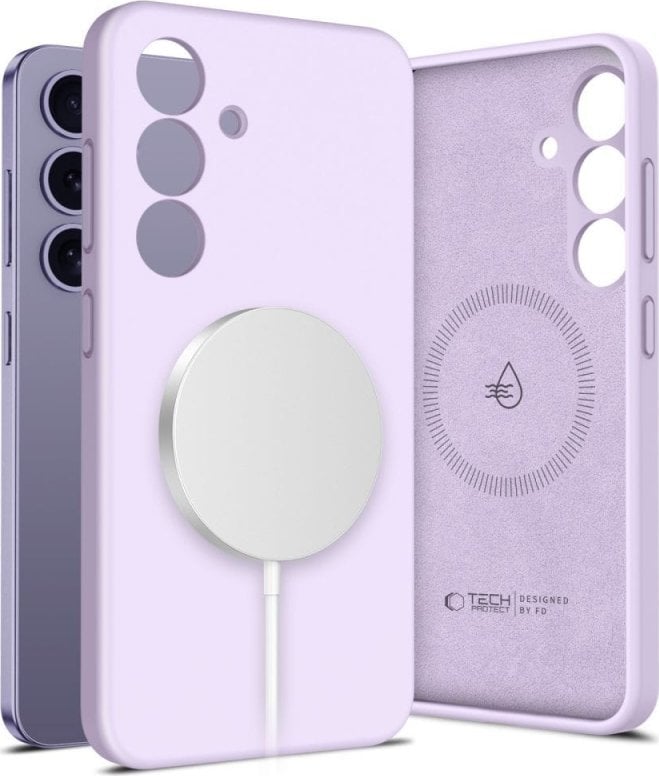 TECH-PROTECT LIQUID SILICONE MAGSAFE GALAXY S25+ PLUS MAUVE
