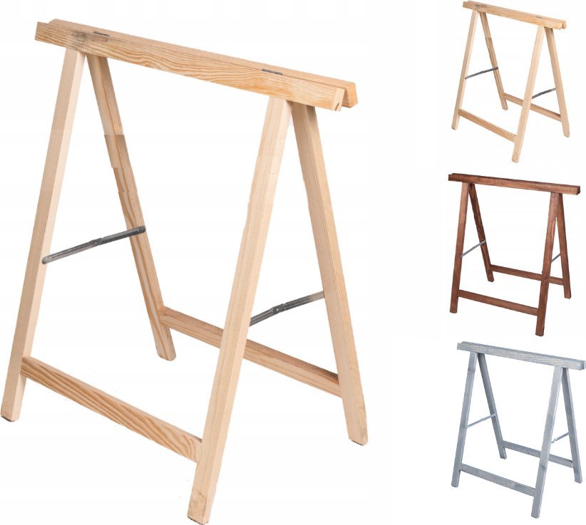 Wamar-Sosenka Koziołek drewniany do cięcia drewna podblatowy kobyłka Naturalny Drewno sosnowe