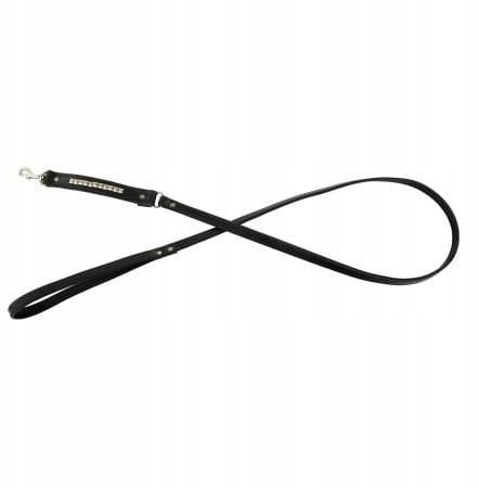 Smycz dla psa, wz�r kostki, 12MM/120CM czarna