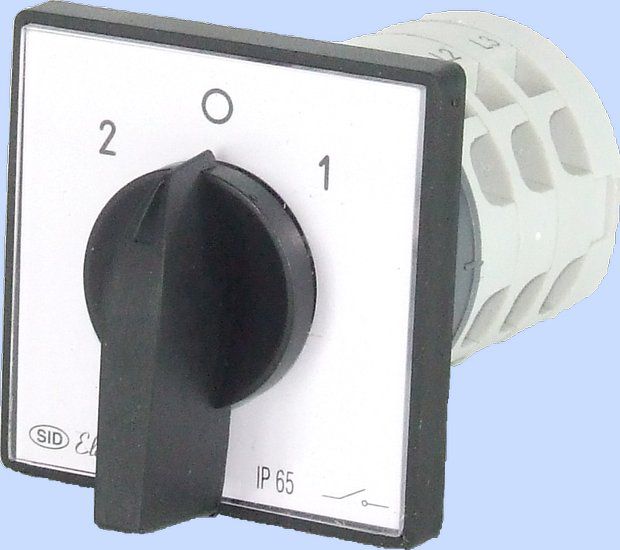 Elektromet Łącznik krzywkowy 2-0-1 3P 25A IP65 Łuk E25-72 (952571)