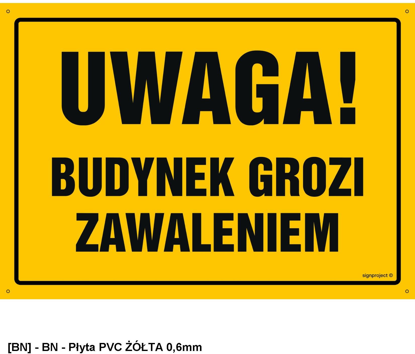 OA038 - Uwaga! Budynek grozi zawaleniem 800x570