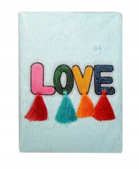 Pamiętnik pluszowy z napisem