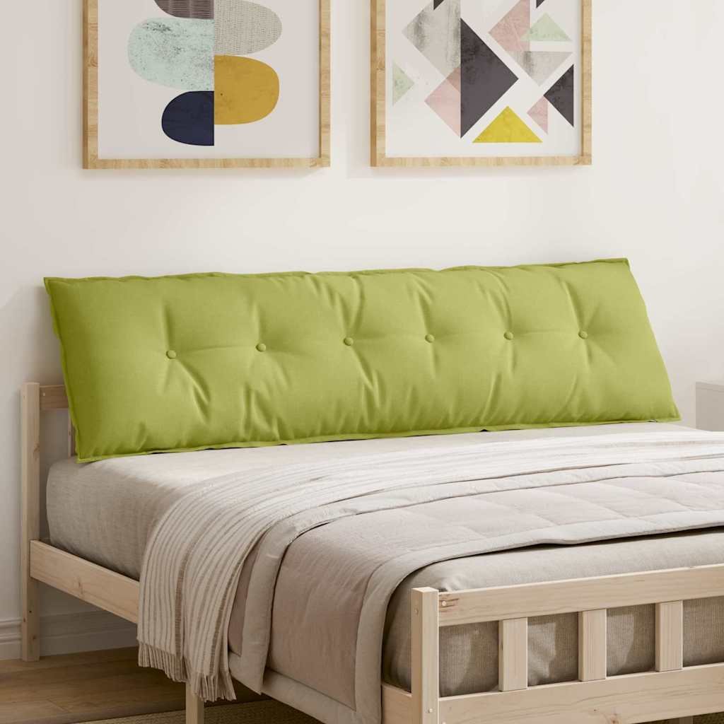 vidaXL Poduszka na plecy Jasnozielony 180 x 19 x 50 cm tkanina