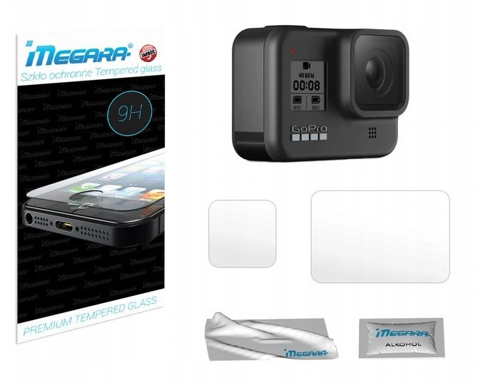 Szkło Hybrydowe Gopro Hero 8 Przód + Tył