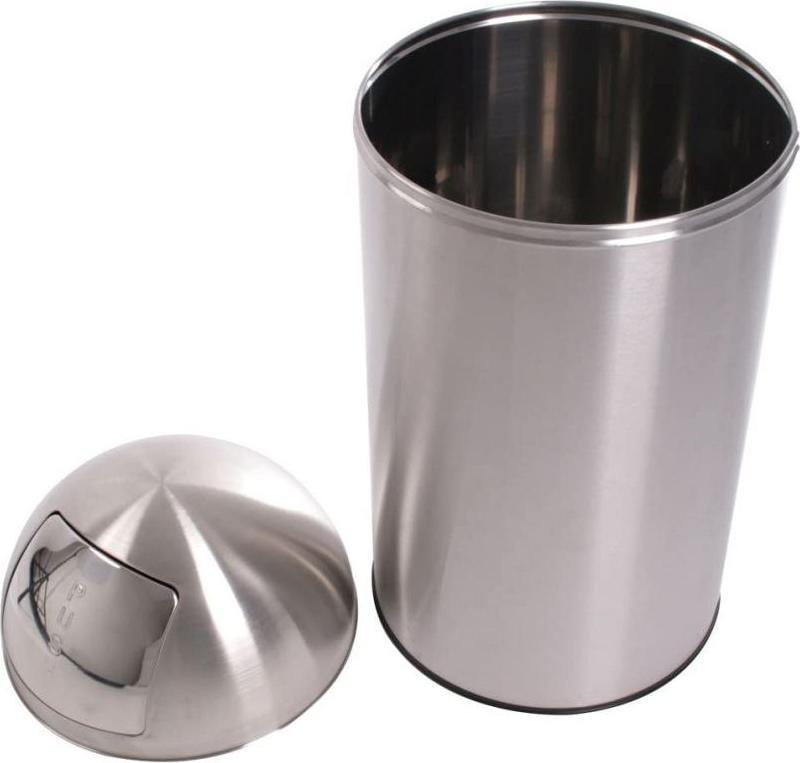 Kosz na śmieci Jago Kosz na śmieci 50 l, srebrny, wcisk