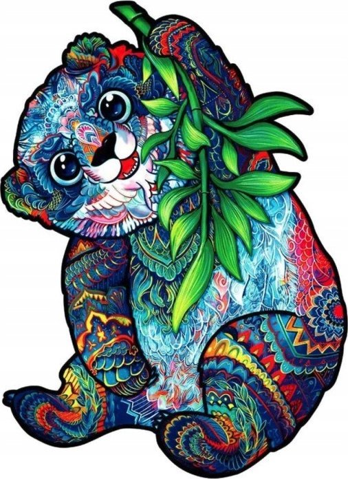 Puzzle Drewniane Dla Dorosłych Poważna Panda S