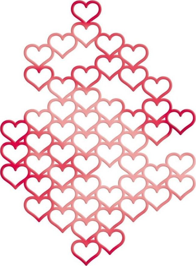 Wykrojnik - Koronka serca