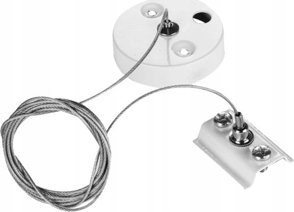 DPM Zestaw linkowy do montażu szyn natynkowych, biały, X-LINE