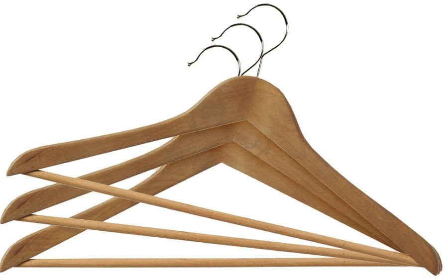 Clothes hangers 6pcs. wooden Wood 44 5cm 8004226010234