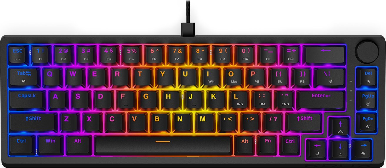 Klawiatura Krux Atax 65% Pro RGB Outemu Red (KRX0126)