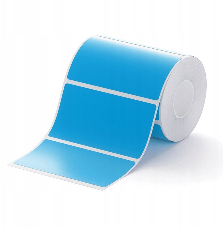 NIIMBOT Etykiety Naklejki 75*40mm NIEBIESKIE 690szt do drukarki K3/W