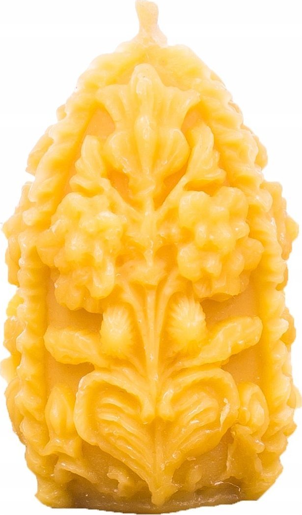 Łysoń Świeca z wosku pszczelego jajko zdobione (S064) - S064