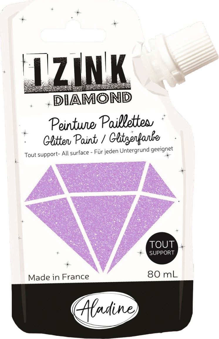 Aladine Farba brokatowa Liliowa 80 ml